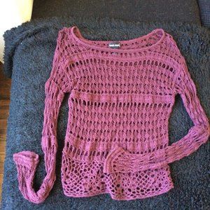 Wet Seal crochet sweater top
